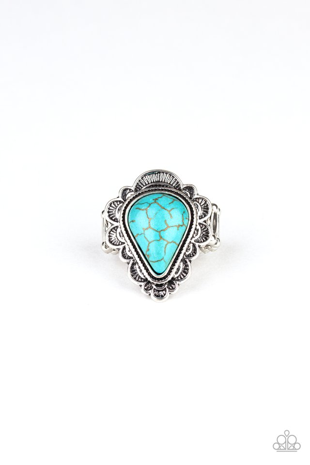 Desert Escape - Blue - Paparazzi Ring Image