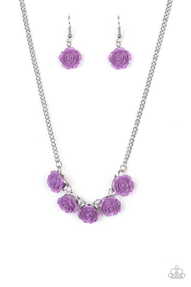 Garden Party Posh - Purple - Paparazzi Necklace Image