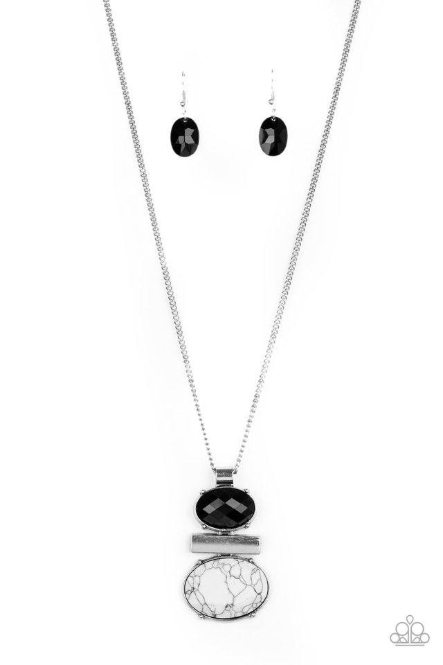 Finding Balance - Black - Paparazzi Necklace Image