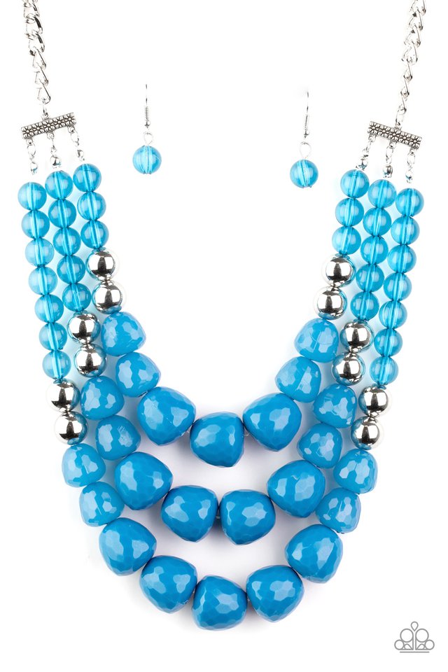 Forbidden Fruit - Blue - Paparazzi Necklace Image