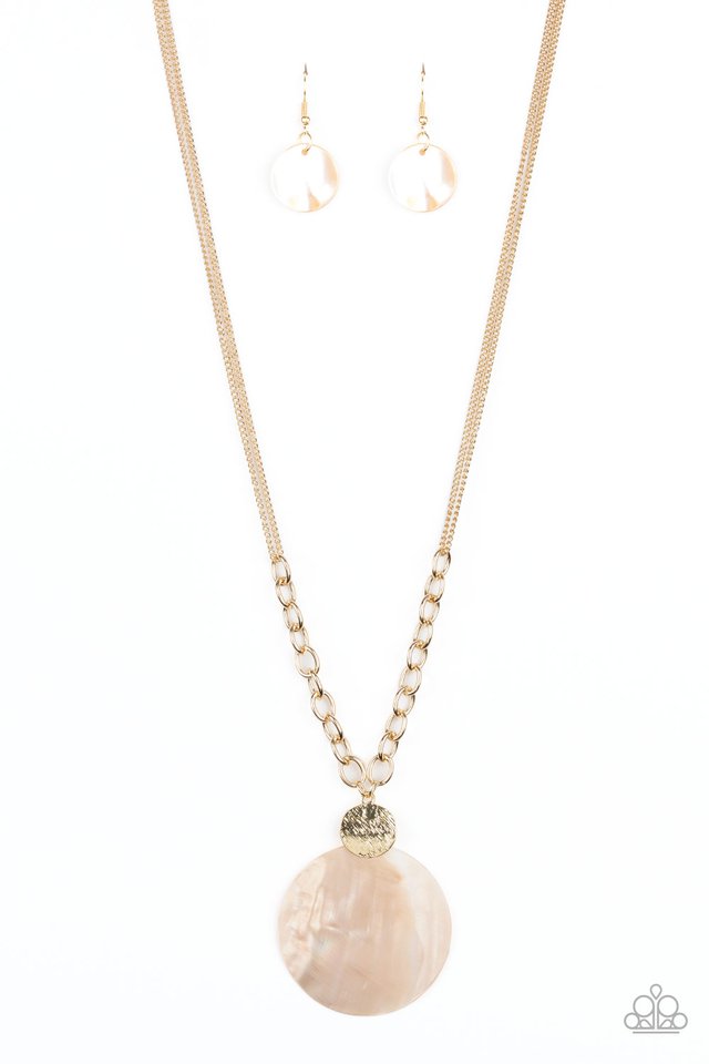 A Top-SHELLer - Gold - Paparazzi Necklace Image