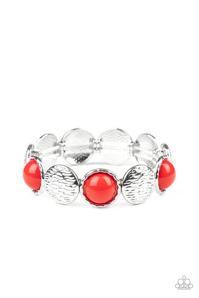 Boardwalk Boho - Red - Paparazzi Bracelet Image