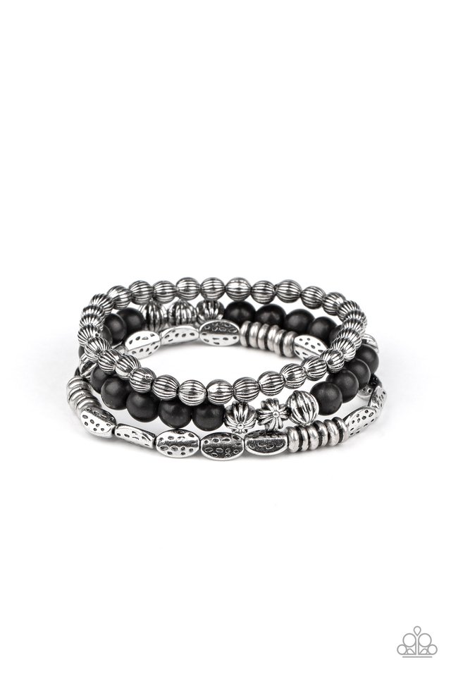 Trail Mix Mecca - Black - Paparazzi Bracelet Image