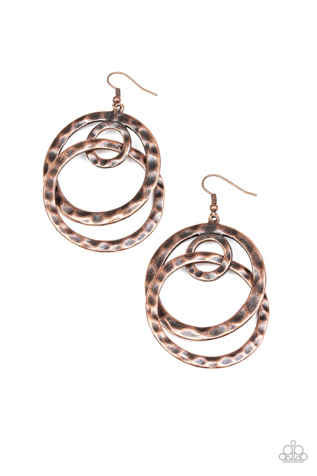 Modern Relic - Copper - Paparazzi Earring Image