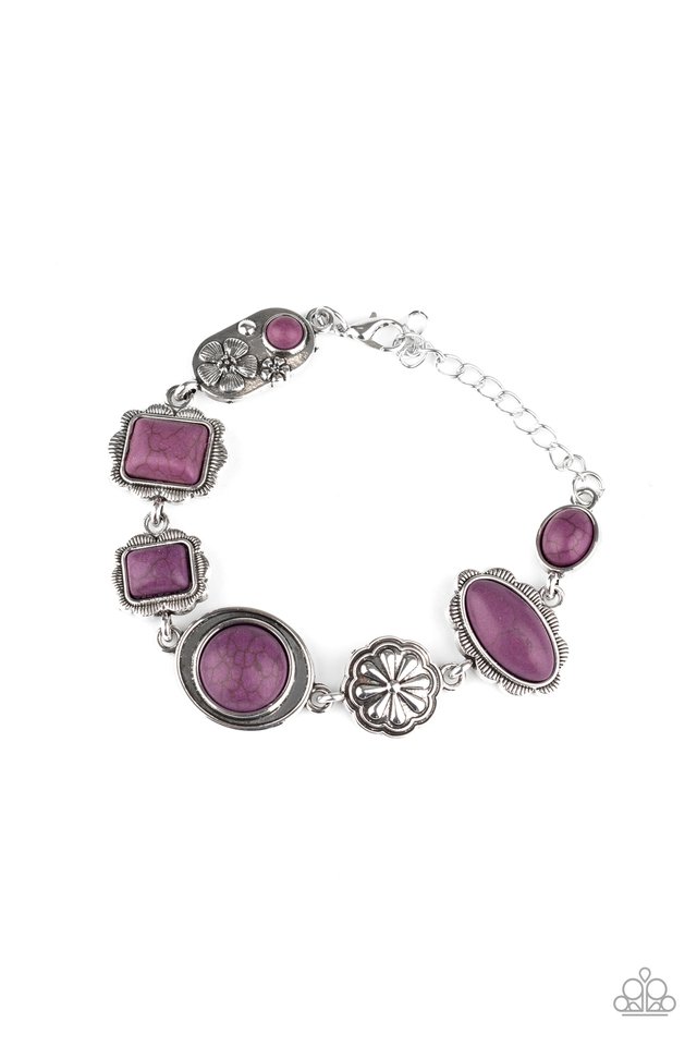 Gorgeously Groundskeeper - Purple - Paparazzi Bracelet Image