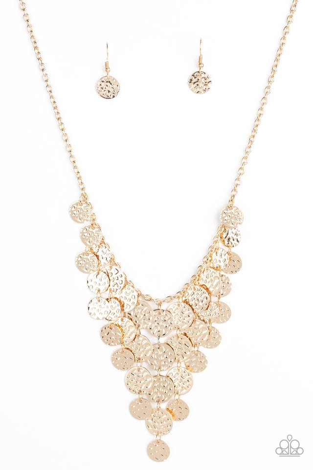 Spotlight Ready - Gold - Paparazzi Necklace Image