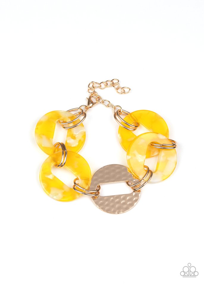 Retro Recharge - Yellow - Paparazzi Bracelet Image