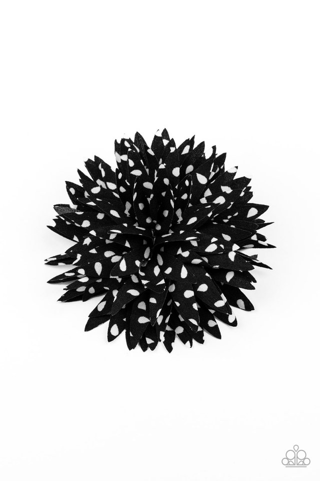 Polka Panache - Black - Paparazzi Hair Accessories Image