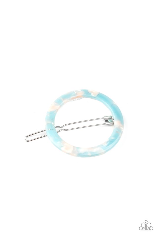 In The Round - Blue - Paparazzi Hair Accessories Image