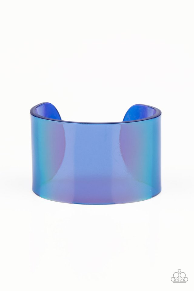 Holographic Aura - Blue - Paparazzi Bracelet Image