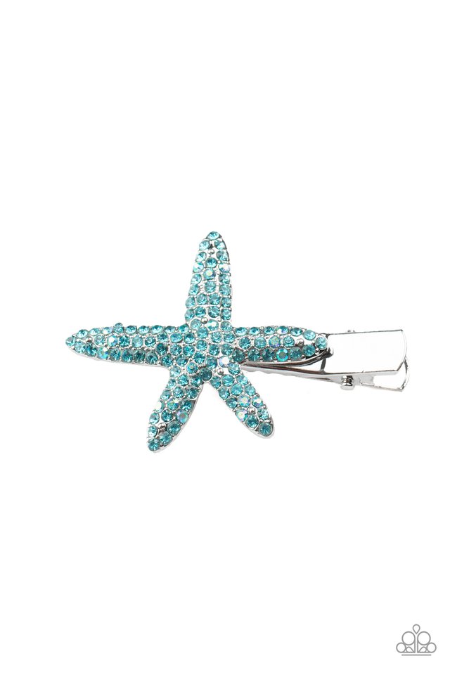 Wish On a STARFISH - Blue - Paparazzi Hair Accessories Image