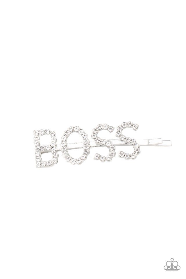 Yas Boss! - White - Paparazzi Hair Accessories Image