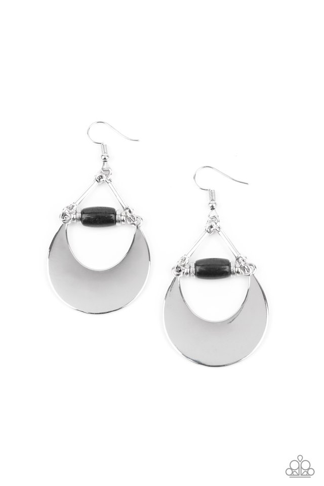 Mystical Moonbeams - Black - Paparazzi Earring Image