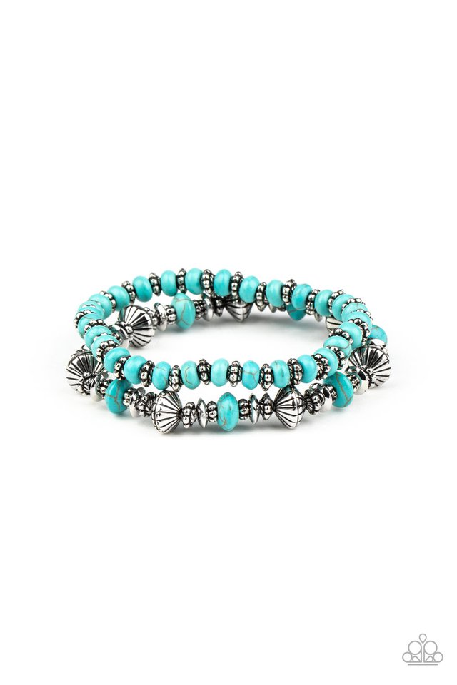 Cactus Quest - Blue - Paparazzi Bracelet Image