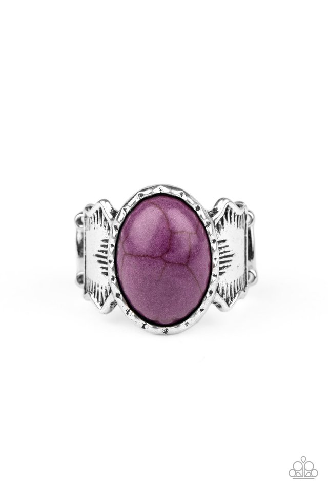 Aint No Mesa High Enough - Purple - Paparazzi Ring Image