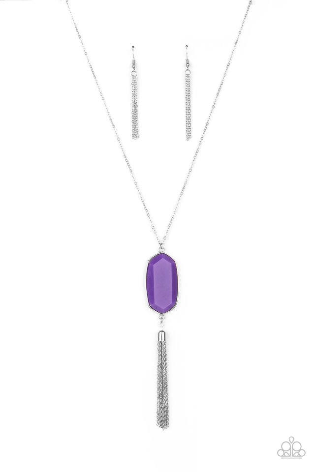 Got A Good Thing GLOWING - Purple - Paparazzi Necklace Image