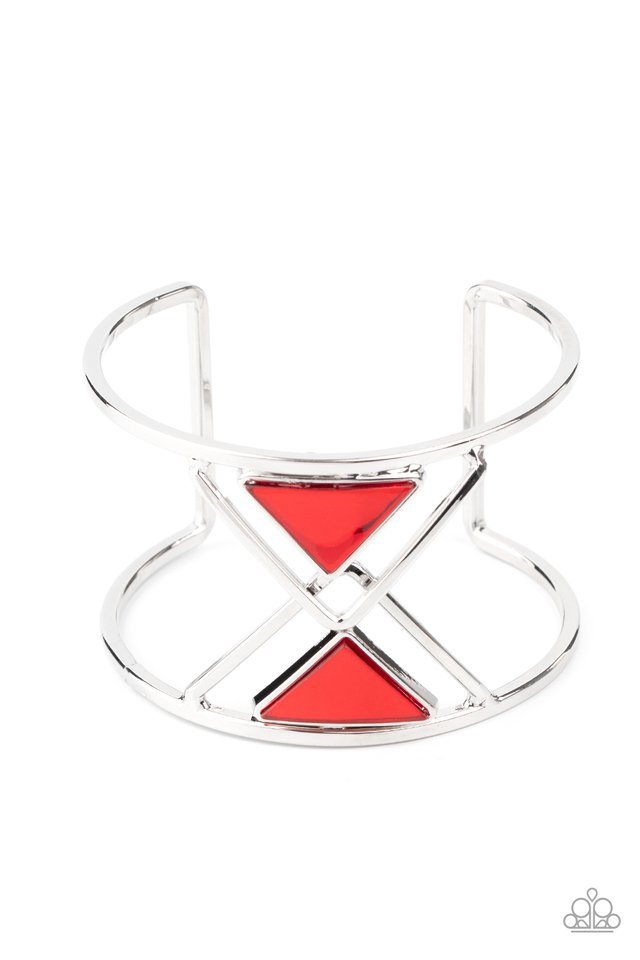 Pyramid Palace - Red - Paparazzi Bracelet Image