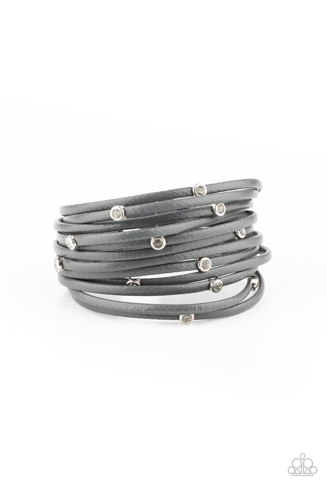 Fearlessly Layered - Silver - Paparazzi Bracelet Image