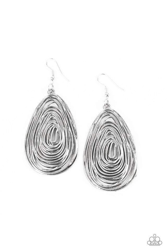 Rural Ripples - Silver - Paparazzi Earring Image