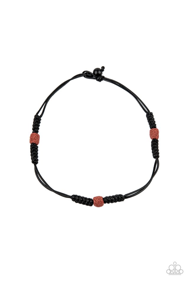 Volcanic Vagabond - Red - Paparazzi Necklace Image