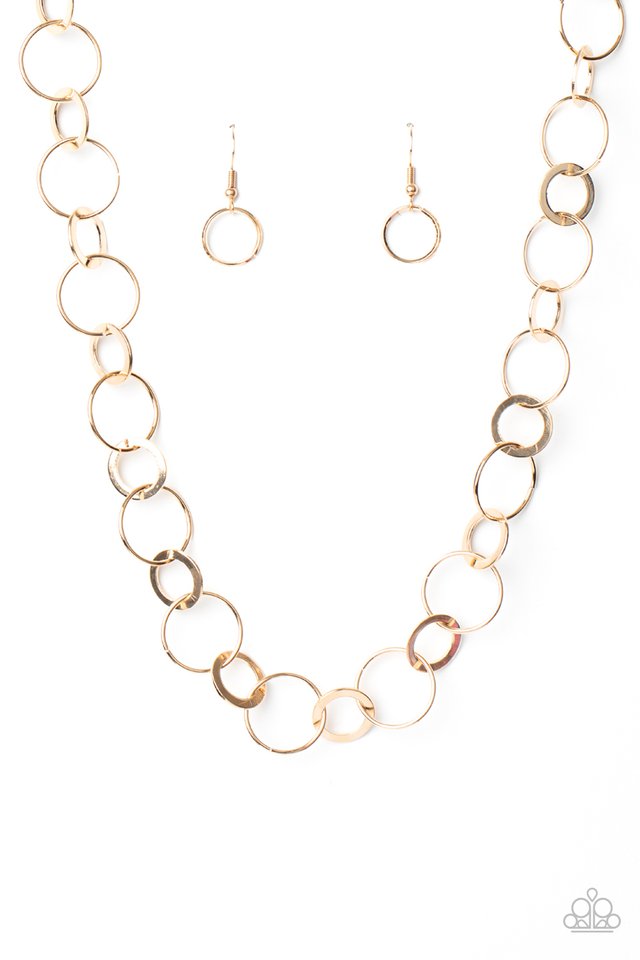 Revolutionary Radiance - Gold - Paparazzi Necklace Image