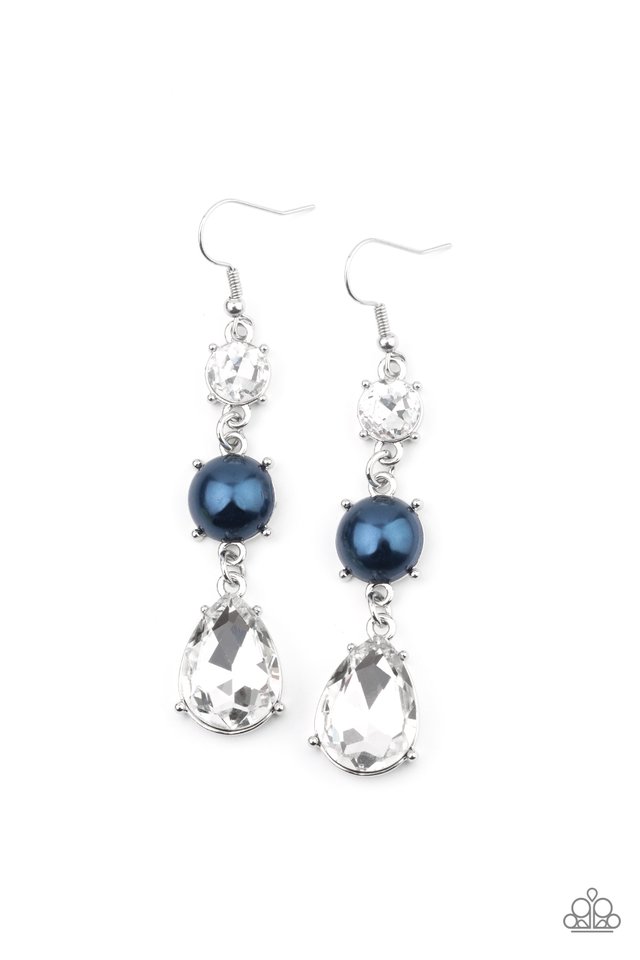 Unpredictable Shimmer - Blue - Paparazzi Earring Image