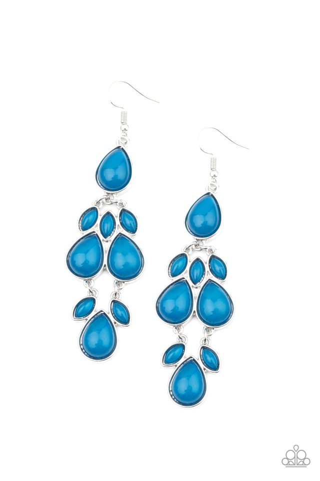 Superstar Social - Blue - Paparazzi Earring Image