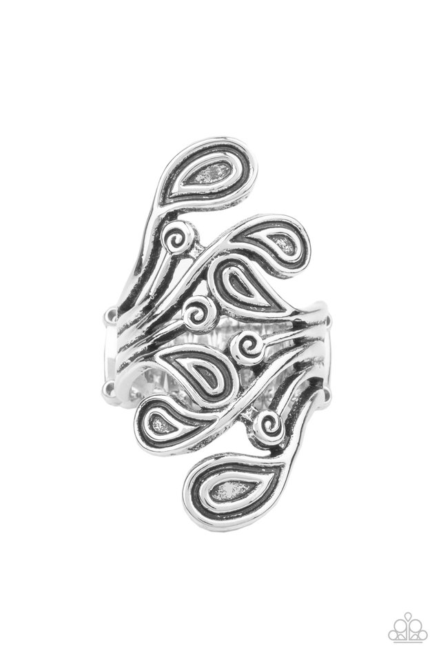 FRILL In The Blank - Silver - Paparazzi Ring Image