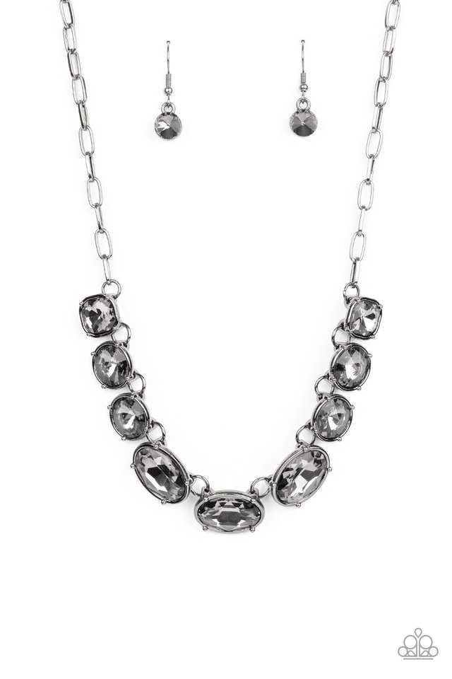 Gorgeously Glacial - Black - Paparazzi Necklace Image