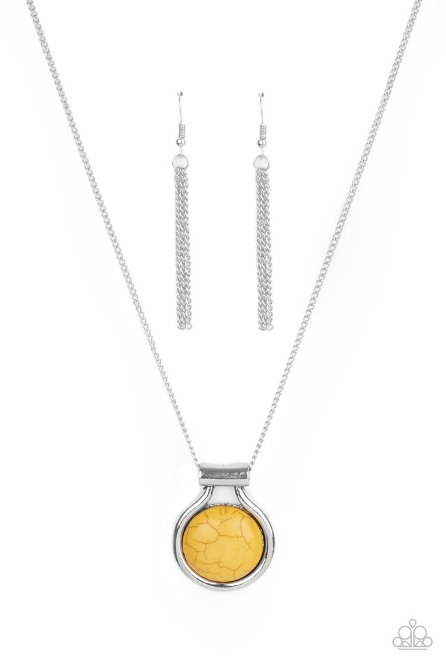 Patagonian Paradise - Yellow - Paparazzi Necklace Image