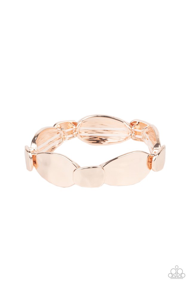 Absolutely Applique - Rose Gold - Paparazzi Bracelet Image