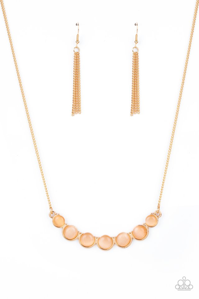 Serenely Scalloped - Gold - Paparazzi Necklace Image