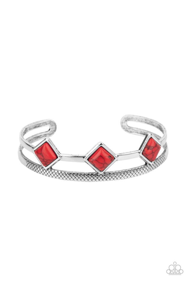 Adobe Ascension - Red - Paparazzi Bracelet Image