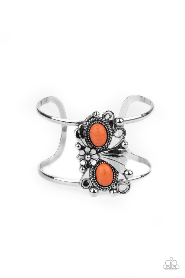 Mojave Flower Girl - Orange - Paparazzi Bracelet Image