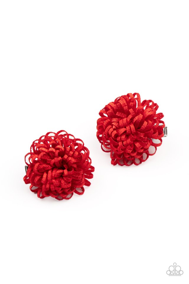 ​Pretty in Posy - Red - Paparazzi Hair Accessories Image