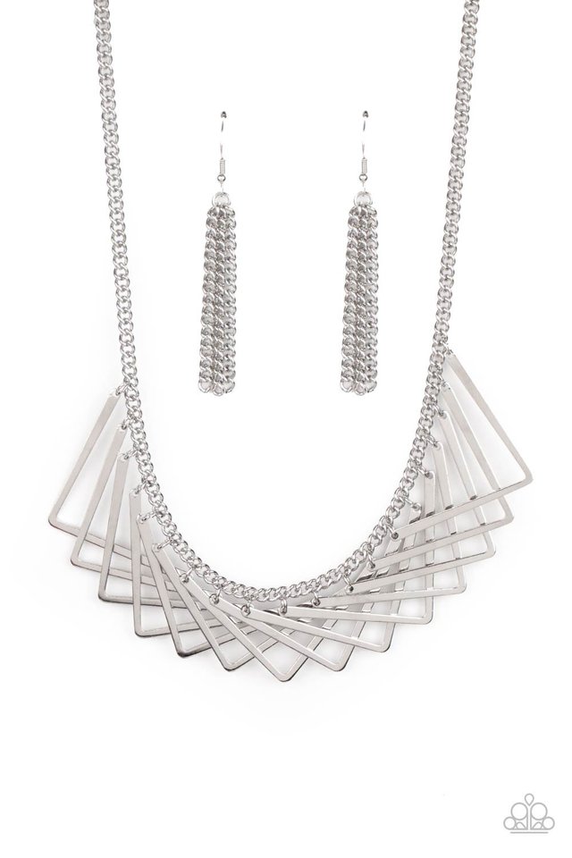 Metro Mirage - Silver - Paparazzi Necklace Image