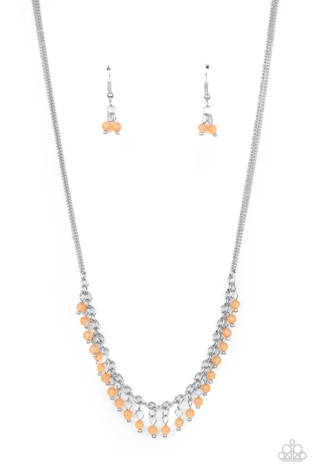 ​DEW a Double Take - Orange - Paparazzi Necklace Image