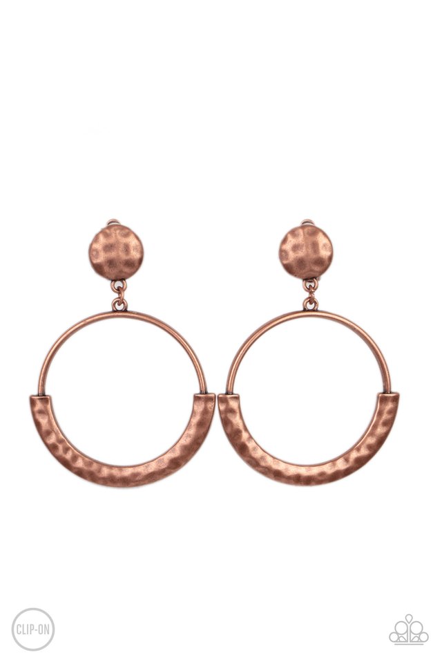 Rustic Horizons​ - Copper - Paparazzi Earring Image