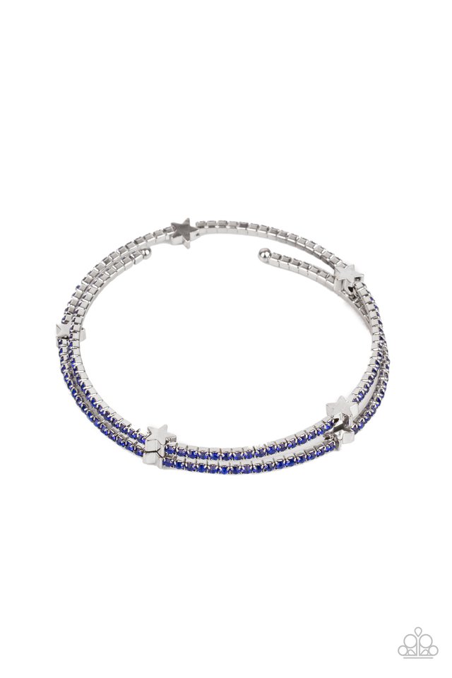 ​Let Freedom BLING - Blue - Paparazzi Bracelet Image