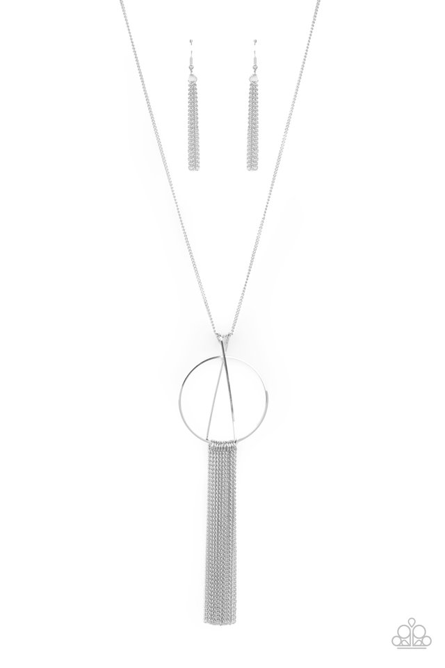 Apparatus Applique - Silver - Paparazzi Necklace Image