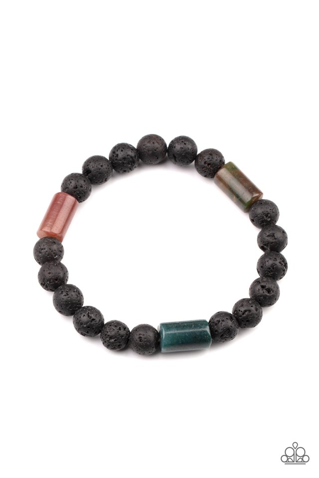 ​Earthy Energy - Green - Paparazzi Bracelet Image