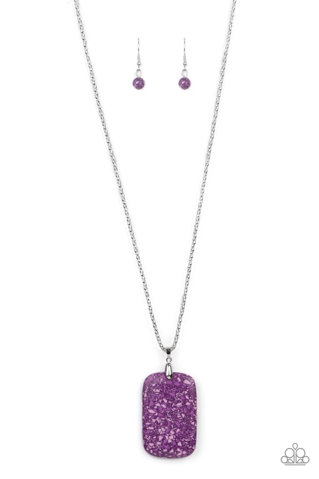 Fundamentally Funky - Purple - Paparazzi Necklace Image