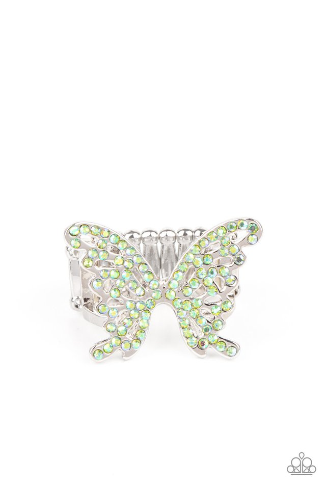Butterfly Orchard - Green - Paparazzi Ring Image