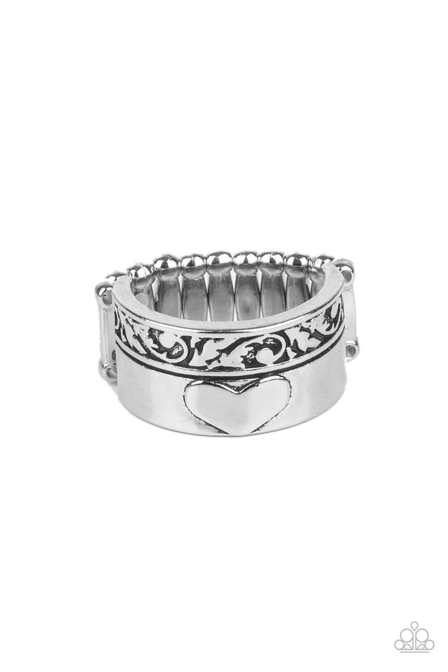 Garden Romance - Silver - Paparazzi Ring Image