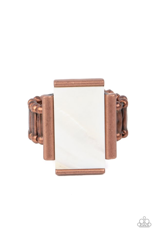 Mystical Marinas - Copper - Paparazzi Ring Image