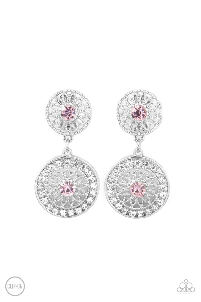 ​Life of The Garden Party - Pink - Paparazzi Earring Image