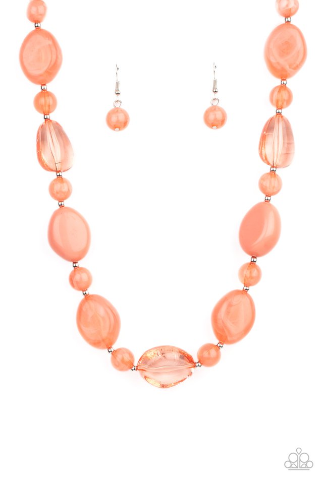 Staycation Stunner - Orange - Paparazzi Necklace Image