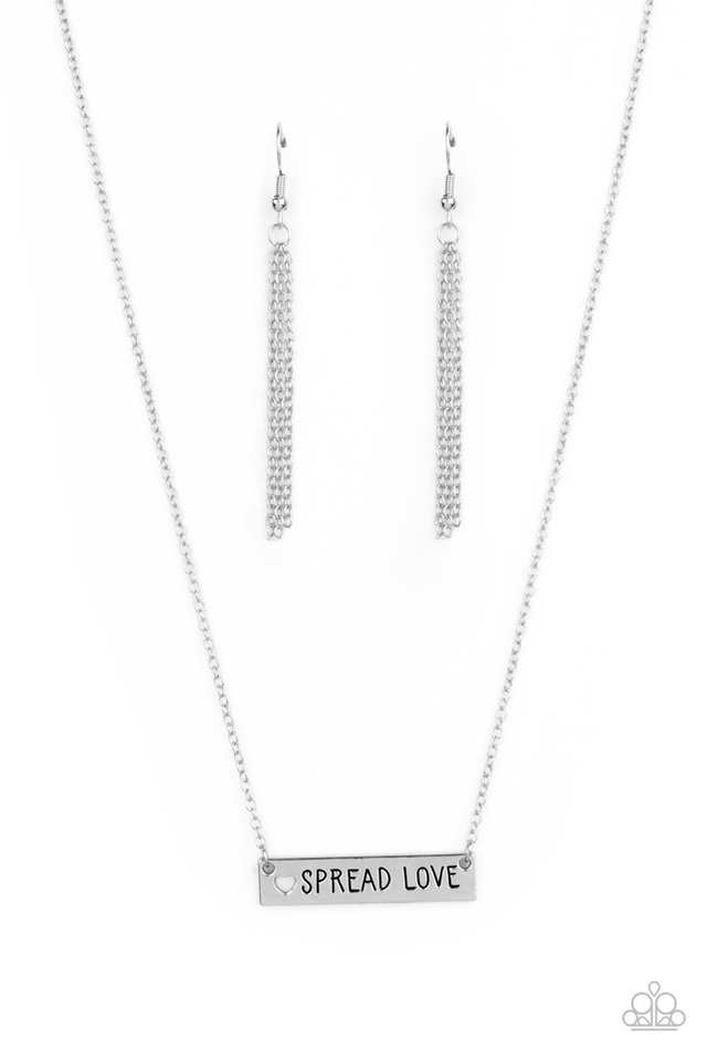 Spread Love - Silver - Paparazzi Necklace Image