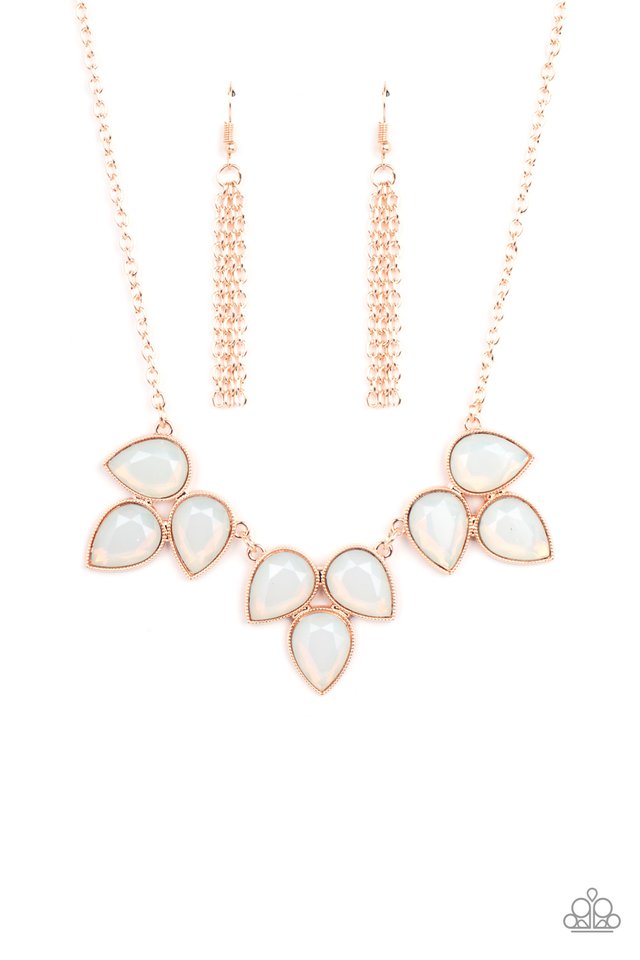 Prairie Fairytale - Rose Gold - Paparazzi Necklace Image