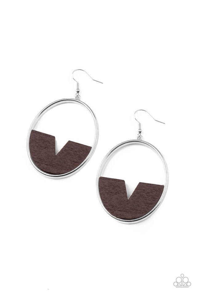 ​Island Breeze - Brown - Paparazzi Earring Image